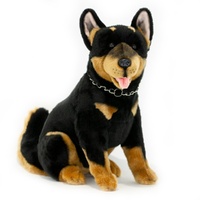 Bocchetta Plush Toys - Dog Kelpie Sitting - Jake 38cm