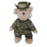 Elka Australia Plush Toy - Army Bear Tic Toc Teddies 30cm