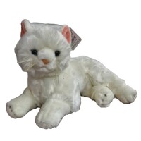 Elka Australia Plush Toy - Cat White Laying 30cm