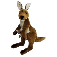 Elka Australia Plush Toy - Mallee Kangaroo with Baby Joey 36cm