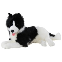 Elka Australia Plush Toy - Dog Border Collie Laying 44cm