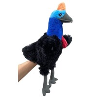 CA Australia Plush Hand Puppet - Eco Buddies Cassowary 25cm