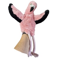 CA Australia Plush Hand Puppet - Eco Buddies Pink Flamingo 25cm