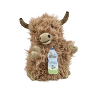 CA Australia -  Highland Cow Hand Puppet Eco Buddies 25cm Soft Plush Toy
