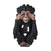 Edge Sculpture - Baby Chimp Figurine See No Evil - Large 22cm
