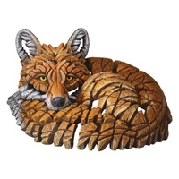 Edge Sculpture - Fox Curled Up Figure - Large 20cm