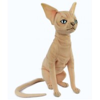 Hansa Plush Toy - Sphynx Cat Sitting 30cm