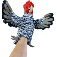 Hansa Plush Hand Puppet - Bird Gang Gang Cockatoo