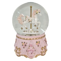Russell Collection - Snow Globe Carousel Horse Musical - Water Ball 16cm