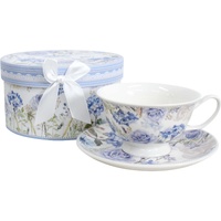 Mothers Day Tea Cup & Saucer Hydrangea Blooms Gift Set - LaVida