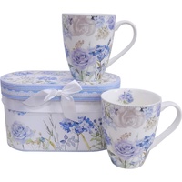 Mothers Day TeaCups/Mugs Hydrangea Blooms Gift Set of 2 - LaVida