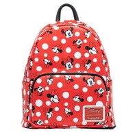 Loungefly Mini Backpack - Disney Minnie Mouse Polka Dots - Red