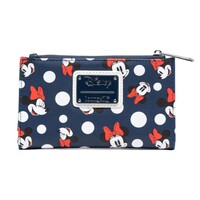 Loungefly Purse Wallet - Disney Minnie Mouse Polka Dots - Navy