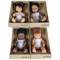 Miniland Dolls - The Boys of the World Collection 4 Doll Pack 38cm 
