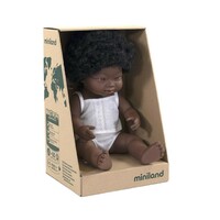 Miniland Doll African Girl Down Syndrome 38cm