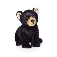 Demdaco Woodland Critters Plush Toy - Black Bear 20cm