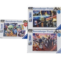 Ravensburger Puzzle XXL 200-300, 49pc Bumper 3 Pack - Star Wars Mandalorian & Grogu