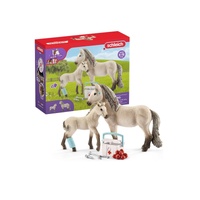 Schleich Horse Club Hannah's First Aid Kit with Icelandic Horse and Foal 42430