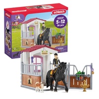 Schleich Horse Stall Box with Tori & Princess Horse Club Playset 42437
