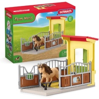 Schleich Pony Box with Iceland Pony Stallion Farm World 42609