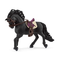 Schleich Pura Raza Espanola Stallion Black Horse with Saddle & Bridle 42707