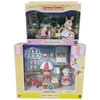 Sylvanian Families Popcorn Delivery Trike Barbara Sheep + Babies Ride & Play