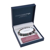 Bramble Bay Crystal Carvings Tree of Life Charm Bracelet - Indian Agate 