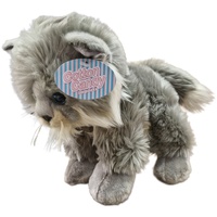 Cotton Candy Cat Grey 30cm Plush Soft Toy