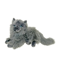 Cotton Candy Cat Storm Grey Lying 30cm Plush Soft Toy