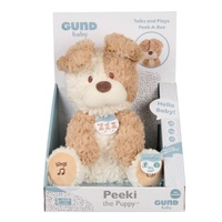Gund Animated Plush - Peeki the Puppy Dog Peek A Boo Toy 30cm