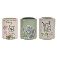 Disney Home - Forest Friends Bambi - Set of 3 Character Plant Pots 11cm