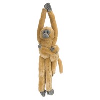 Wild Republic Plush Toy - Hanging Monkey Common Langur & Baby 50cm