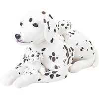 Wild Republic Plush Toy - Mum & Baby Jumbo Dog Dalmatian & Puppies 76cm