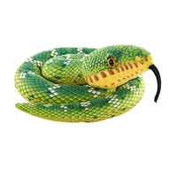 Wild Republic Plush Toy - Snake Green Emerald Tree Boa Coiled 91cm