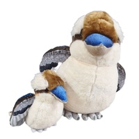 Wild Republic Artist Collection Kookaburra Mum & Baby Bird Pair Large 38/22cm Soft Plush Toy