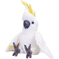 Wild Republic Plush Toy - Artist Collection Sulphur Crested Cockatoo 22cm