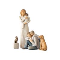 Willow Tree Family Child of My Heart That's My Dad Cat (Dark) Love Dog (Light) by Susan Lordi